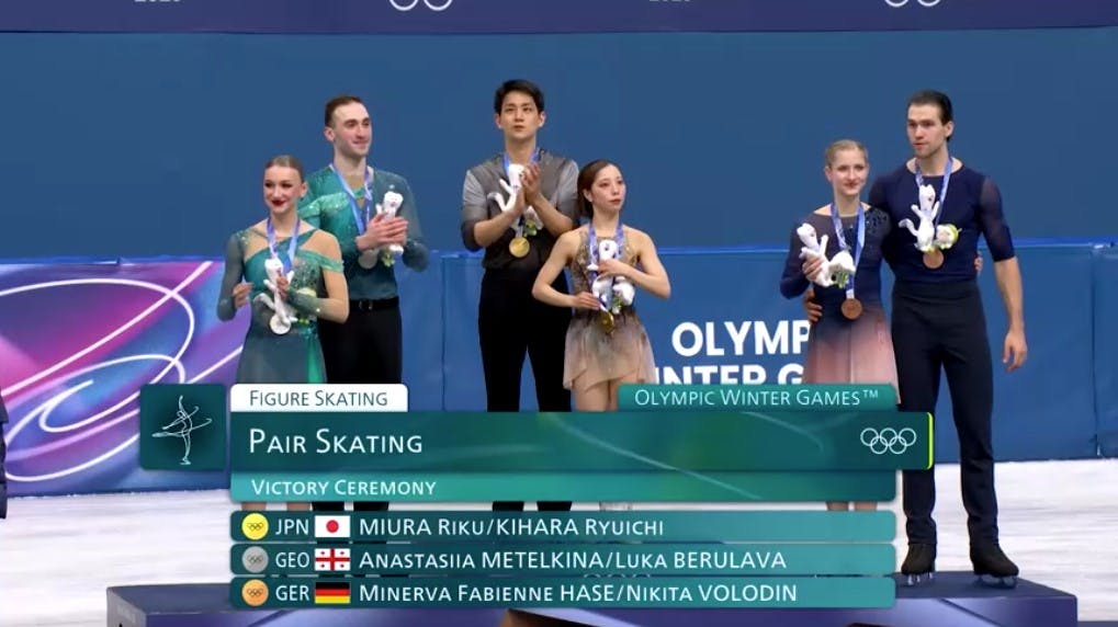 Miura and Kihara skate to Japan